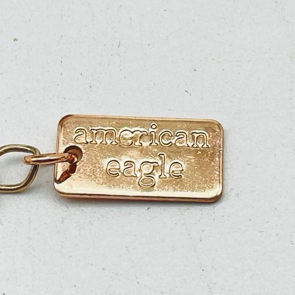 American Eagle Signed Arrow Necklace Gold Tone Teen Tween Classic Career Cosplay - Picture 3 of 7